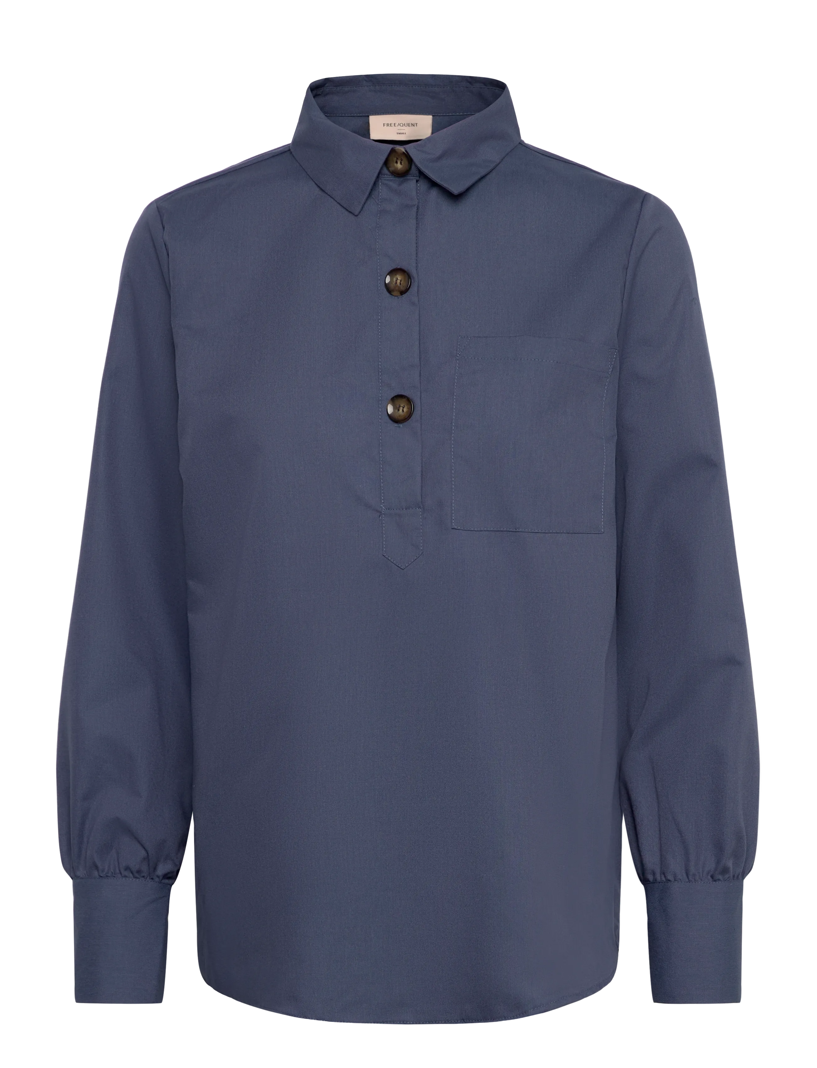 FREE/QUENT FQFLYNN-SH - Bluser & Skjorter - VINTAGE INDIGO / navy
