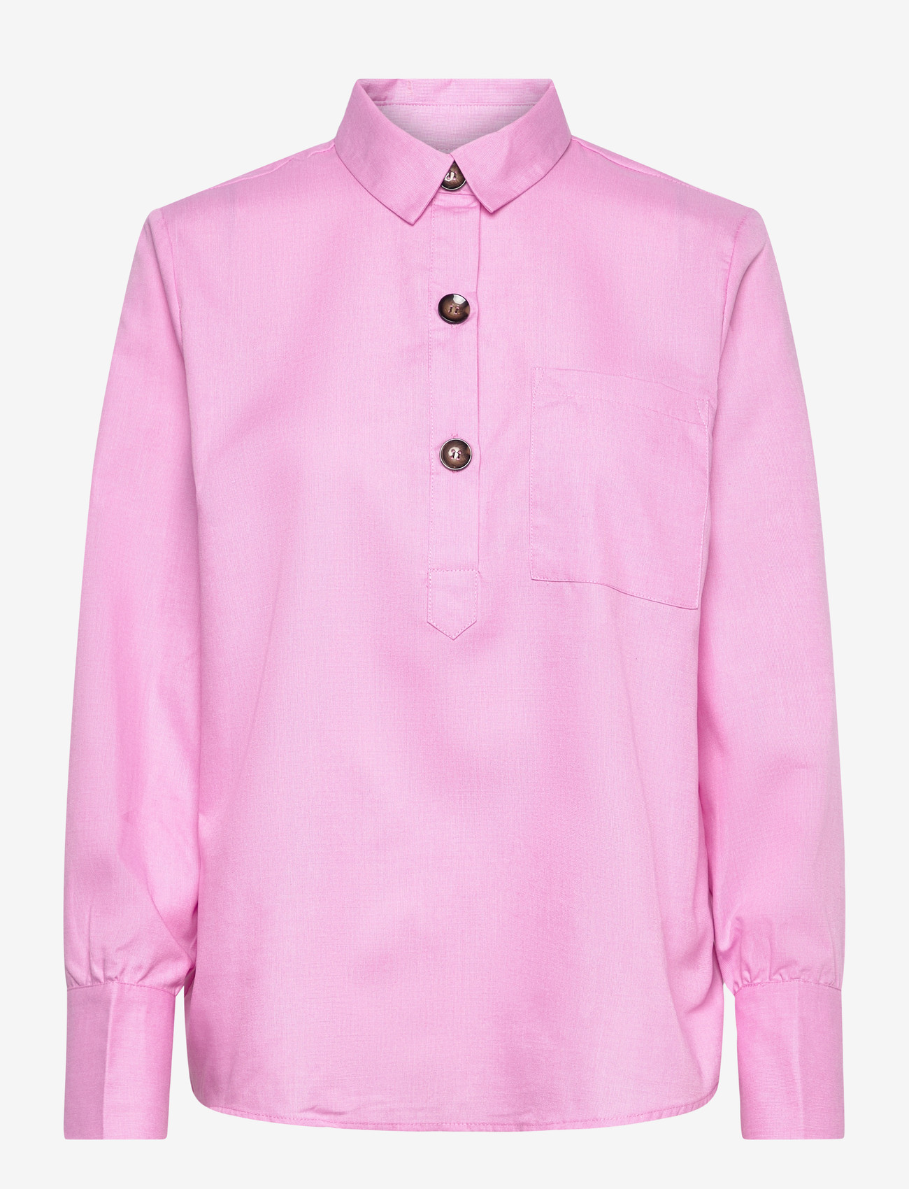 FREE/QUENT - Shirt from Freequent in a beautiful material. The shirt has a simple silhouette - long-sleeved shirts - wild orchid - 1