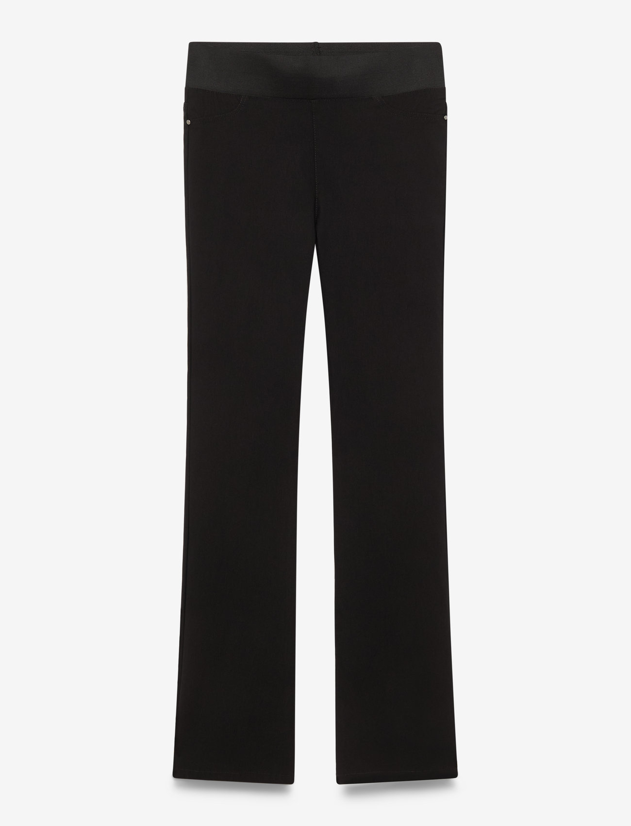 FREE/QUENT - High-waisted bootcut pants - schlaghose - black - 1