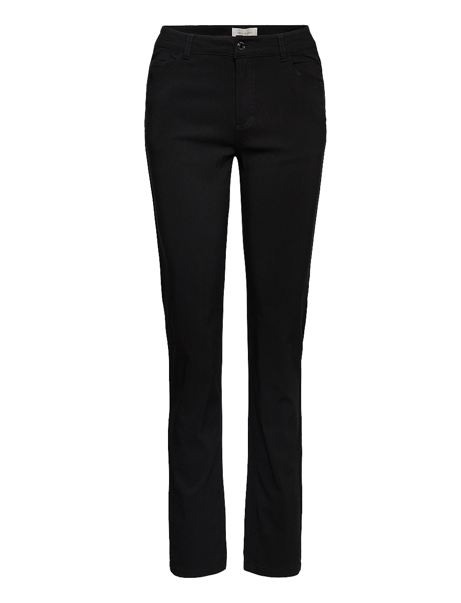 FREE/QUENT - FQADINA-PA-STRAIGHT-POWER - taisna piegriezuma bikses - black - 0