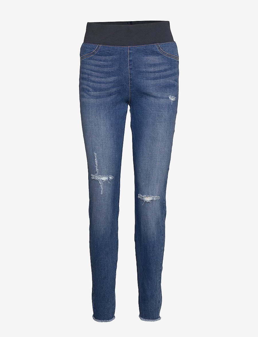 FREE/QUENT - FQSHANTAL-PA-ANKEL-BROKEN - slim-fit-jeans - medium blue - 0