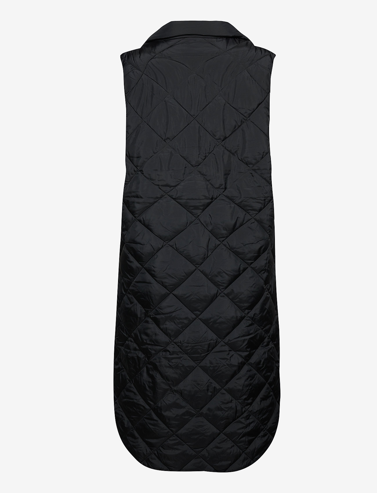 FREE/QUENT - Knee-length quilted waistcoat - syystakit - black - 3