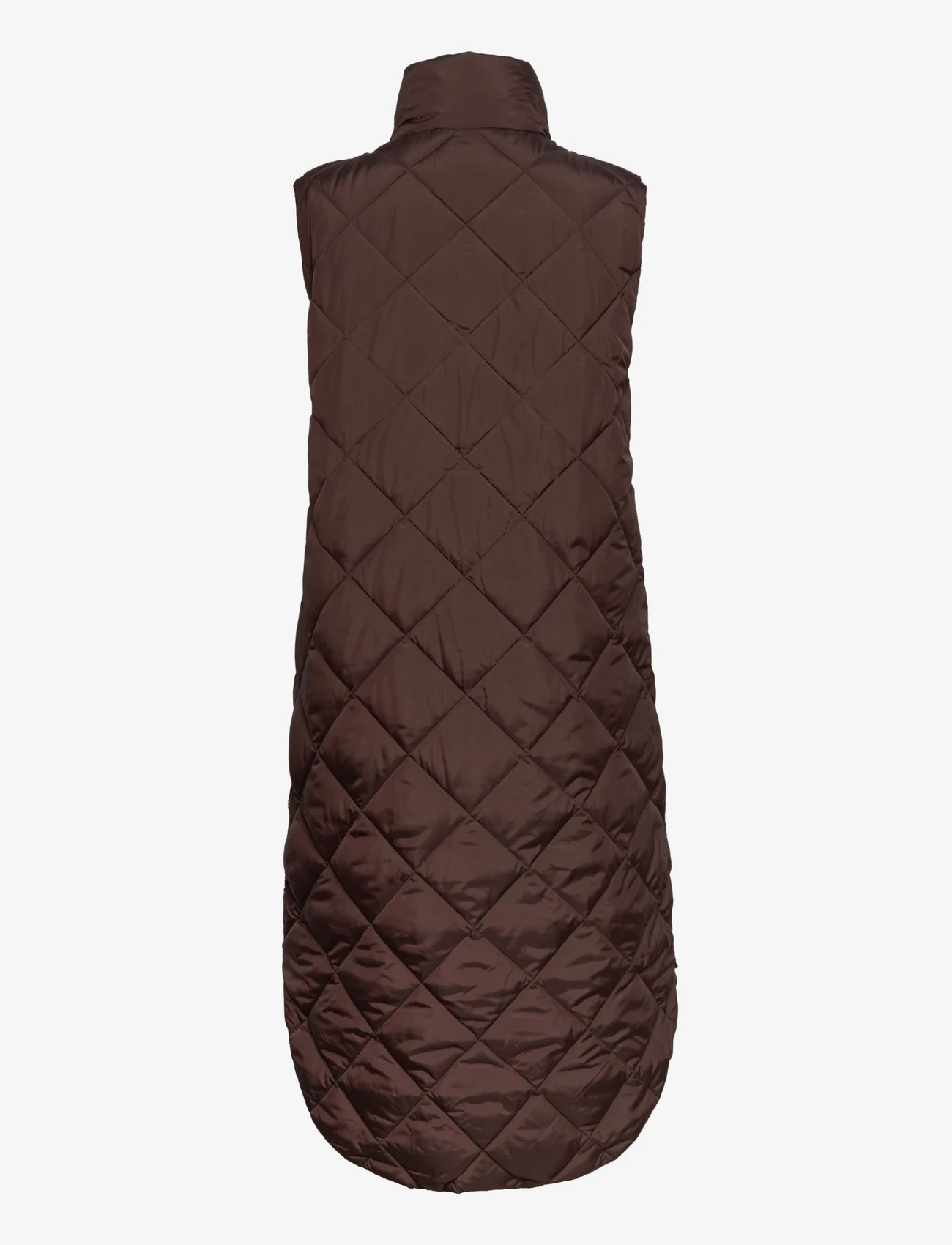FREE/QUENT - FQOLGA-WA - quilted vests - coffee bean - 1
