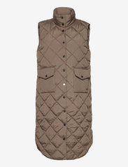FREE/QUENT - FQOLGA-WA - quilted vests - morel - 0