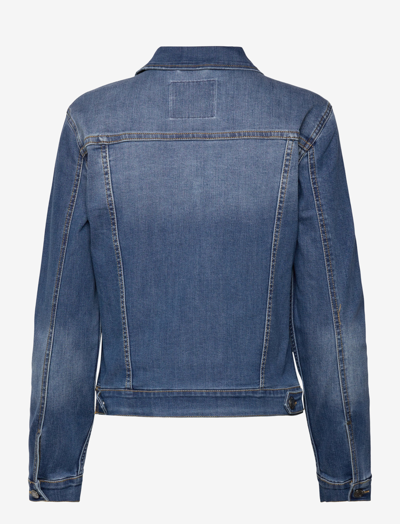 FREE/QUENT - Denim jacket from Freequent in a soft material. The jacket has a simple silhouet - medium blue denim - 1