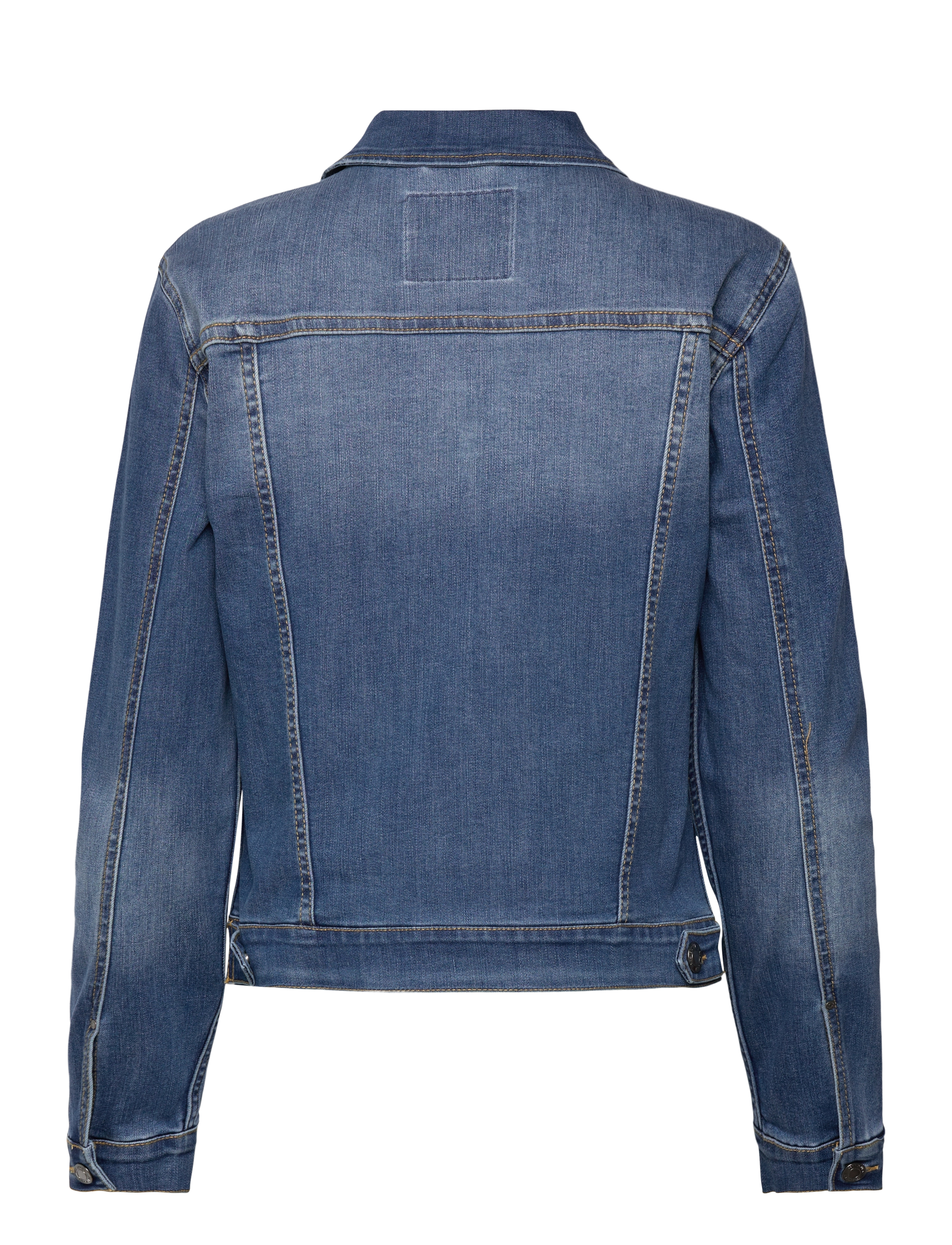 FREE/QUENT - Denim jacket from Freequent in a soft material. The jacket has a simple silhouet - medium blue denim - 2