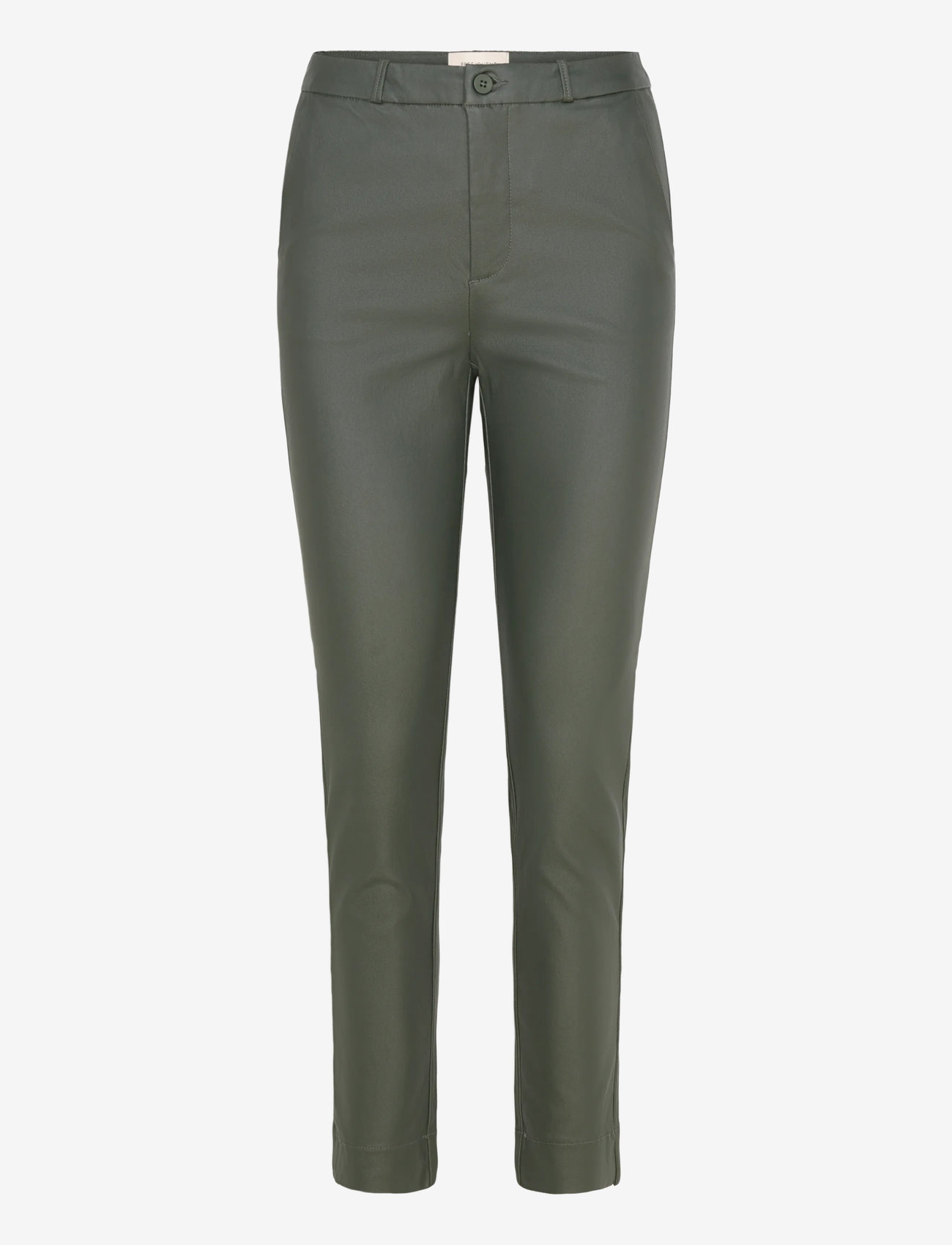 FREE/QUENT - FQSOLVEJ-ANKLE-PA-COOPER - kitsalõikelised püksid - kombu green - 0