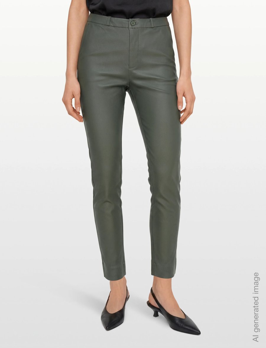 FREE/QUENT - FQSOLVEJ-ANKLE-PA-COOPER - slim fit-byxor - kombu green - 3