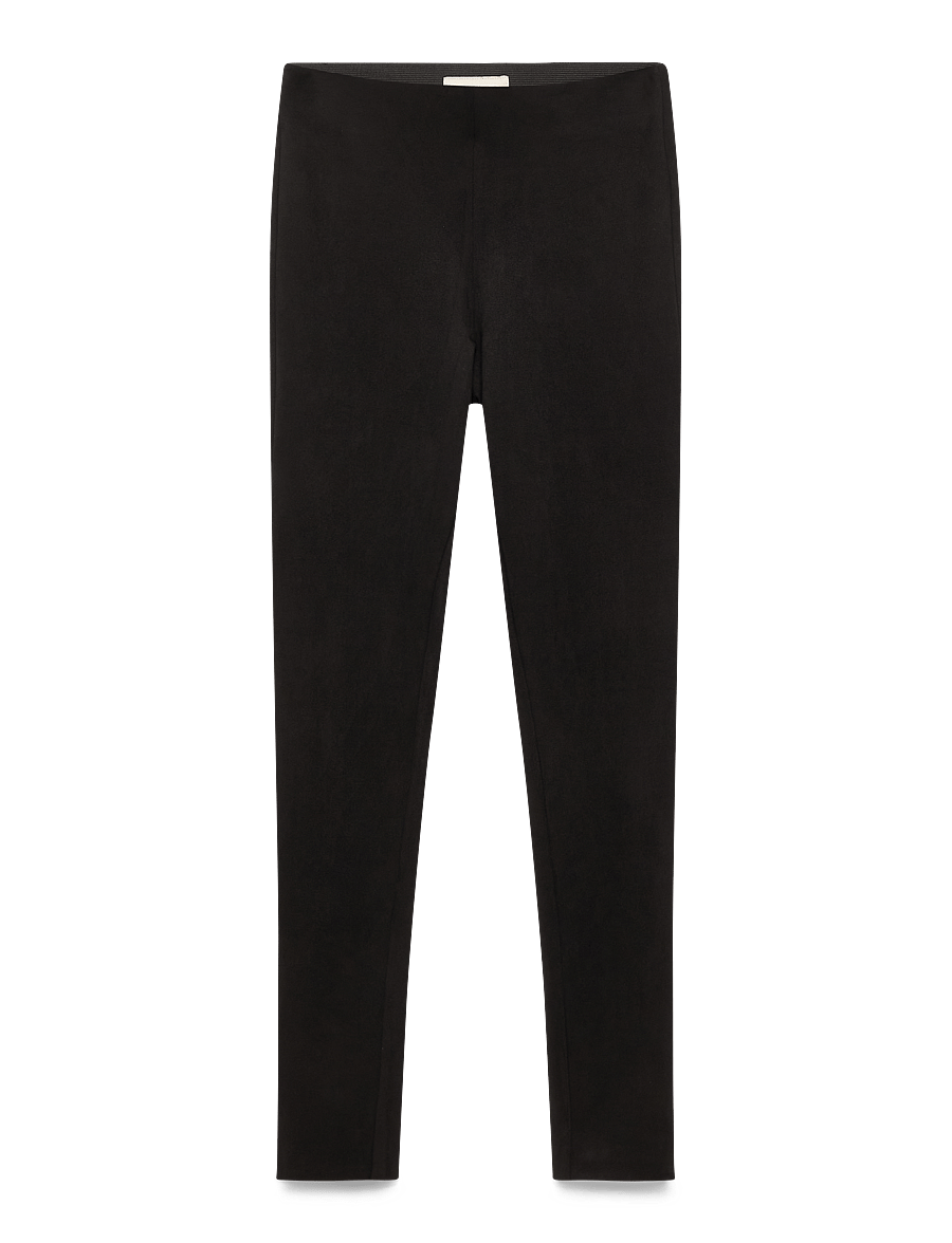 FREE/QUENT - FQLEXIE-PA-SUEDE - kitsa säärega püksid - black - 1