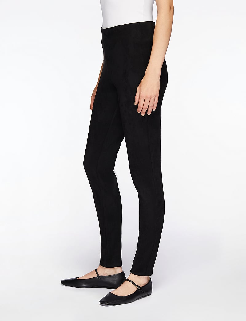 FREE/QUENT - FQLEXIE-PA-SUEDE - stuprörsbyxor - black - 0