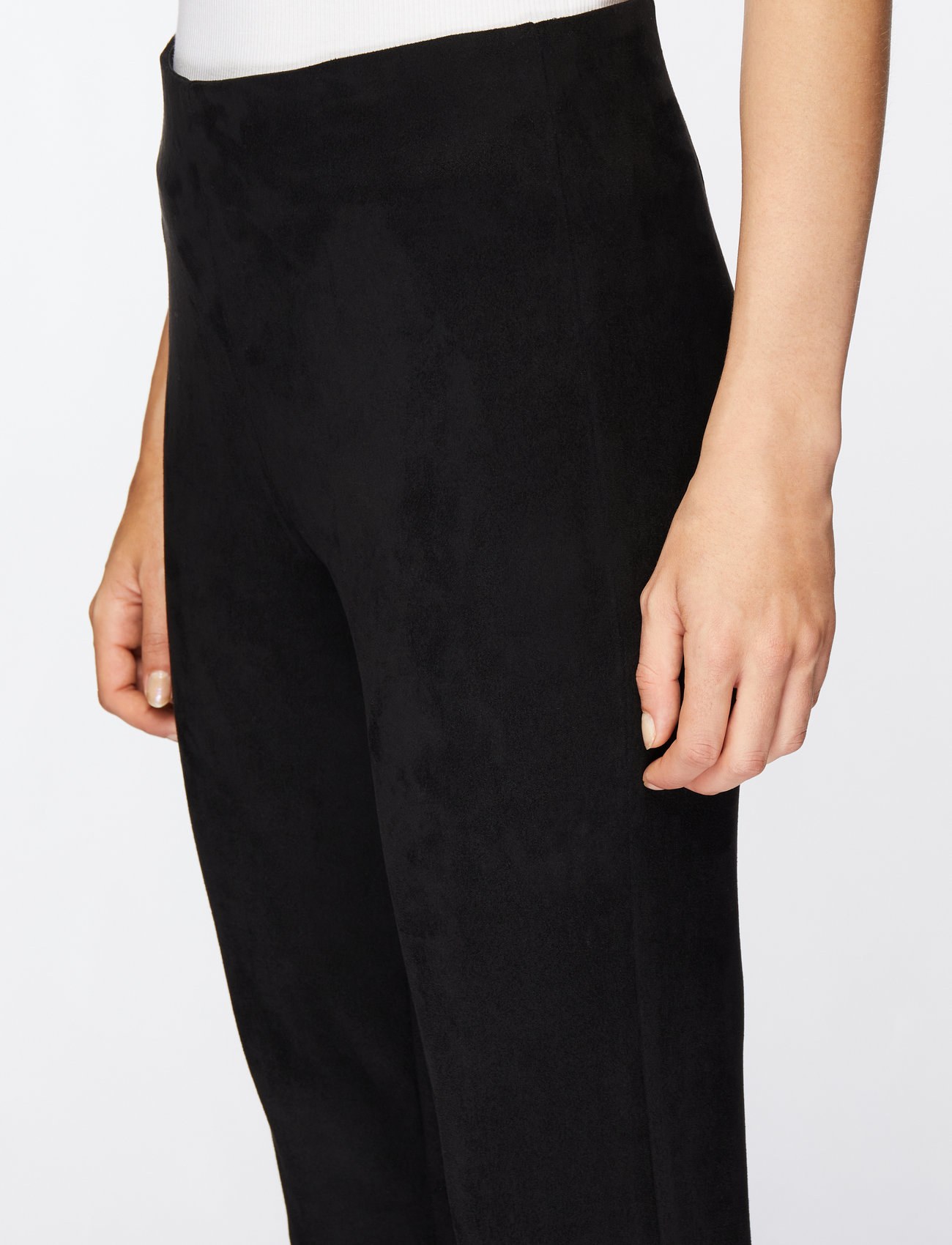 FREE/QUENT - FQLEXIE-PA-SUEDE - stuprörsbyxor - black - 5