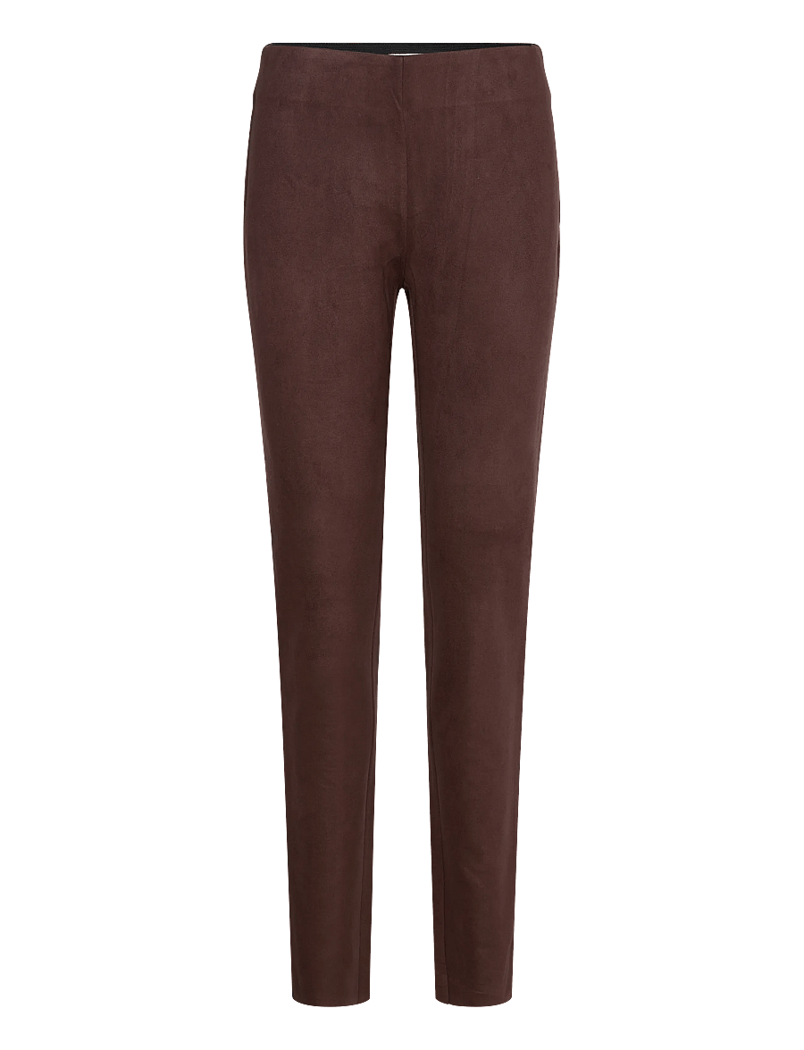 FREE/QUENT - FQLEXIE-PA-SUEDE - kitsa säärega püksid - coffee bean - 1