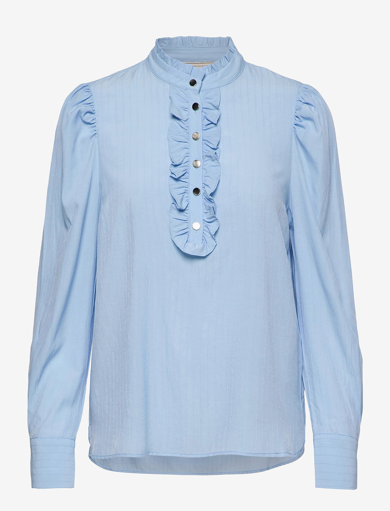 FREE/QUENT - FQAPRIL-SH - long-sleeved blouses - chambray blue - 0
