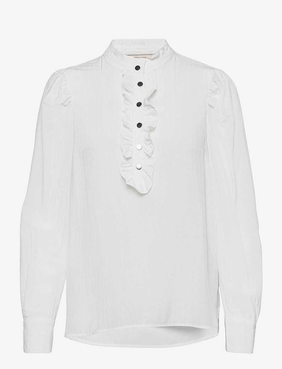 FREE/QUENT - Shirt from Freequent in a light material with a striped pattern. The shirt has a - pikkade varrukatega pluusid - off-white - 1