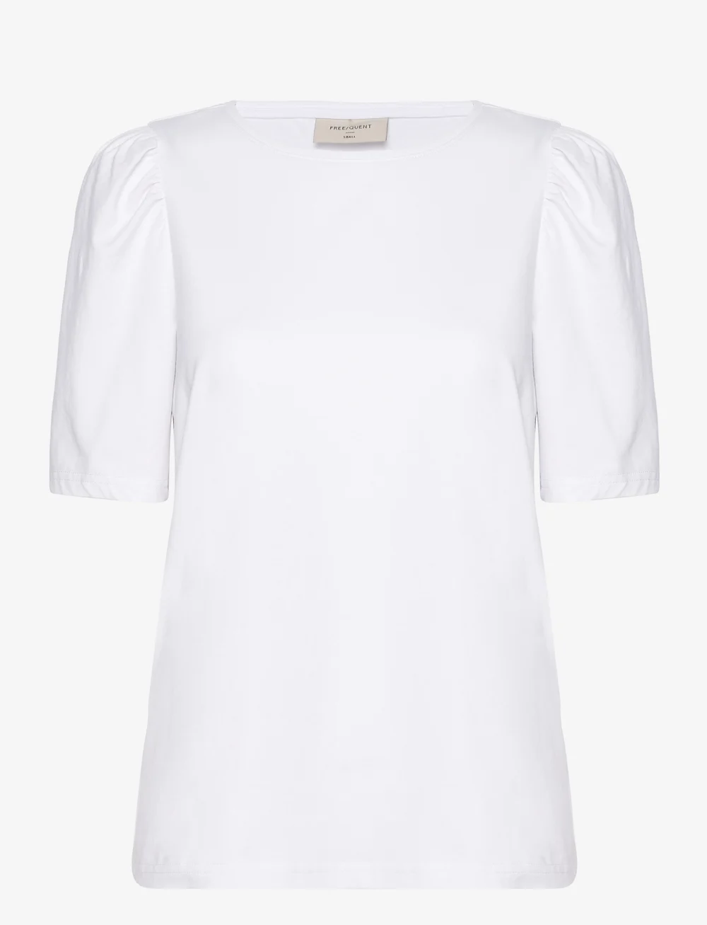 FREE/QUENT - FQFENJA-TEE-PUFF - t-shirts - brilliant white - 0