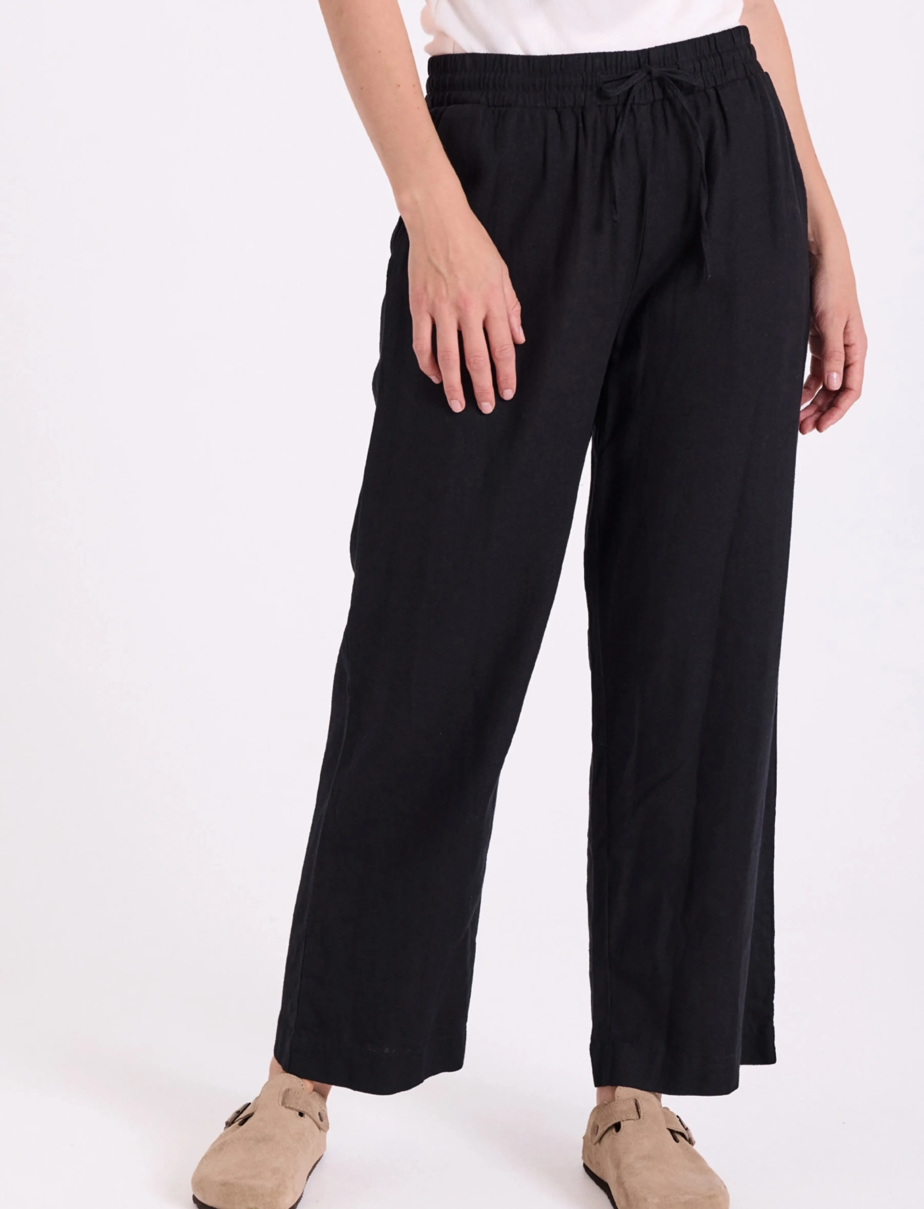 FREE/QUENT - FQLAVA-ANKLE-PA - bukser med brede ben - black - 3