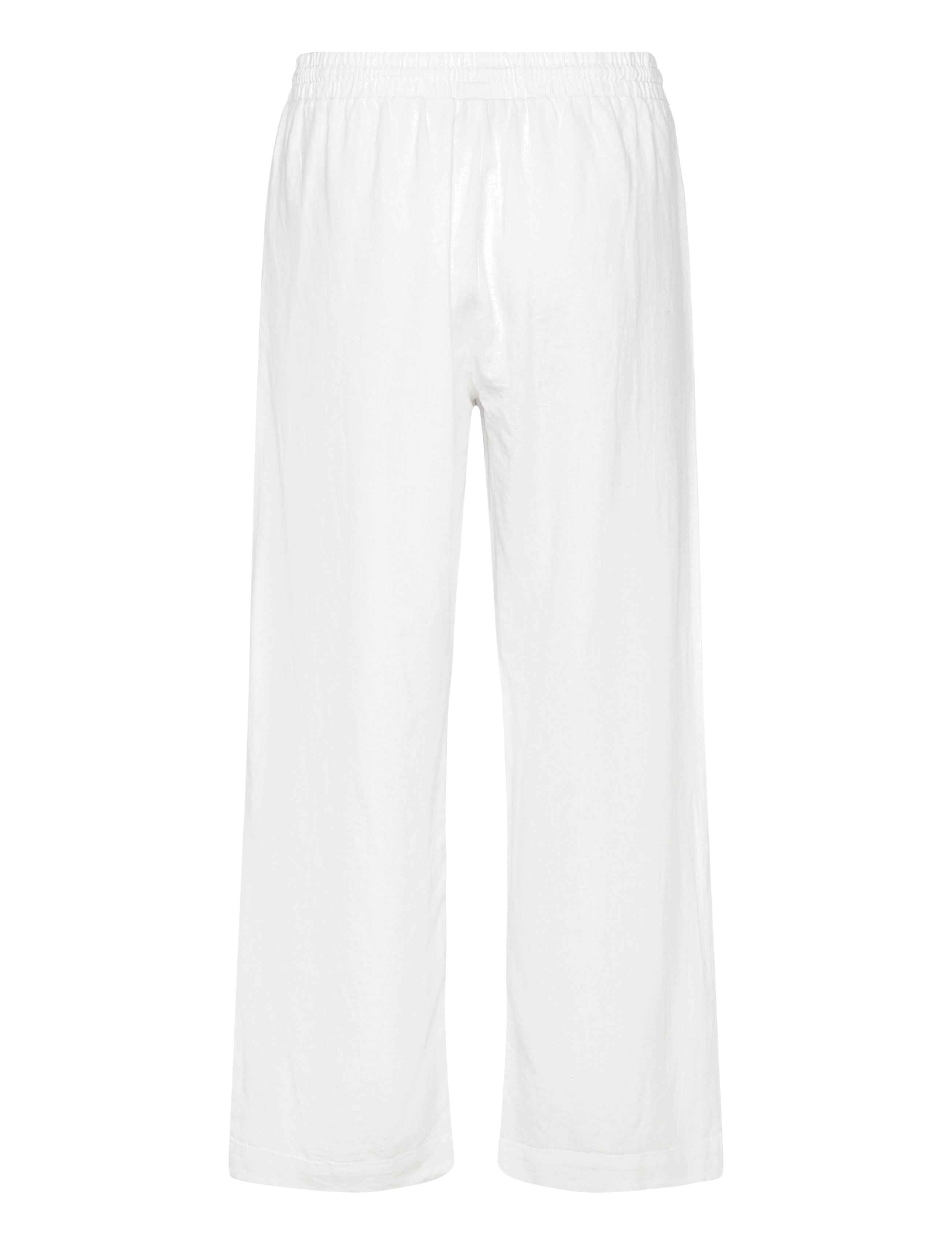 FREE/QUENT - FQLAVA-ANKLE-PA - leinenhosen - brilliant white - 2