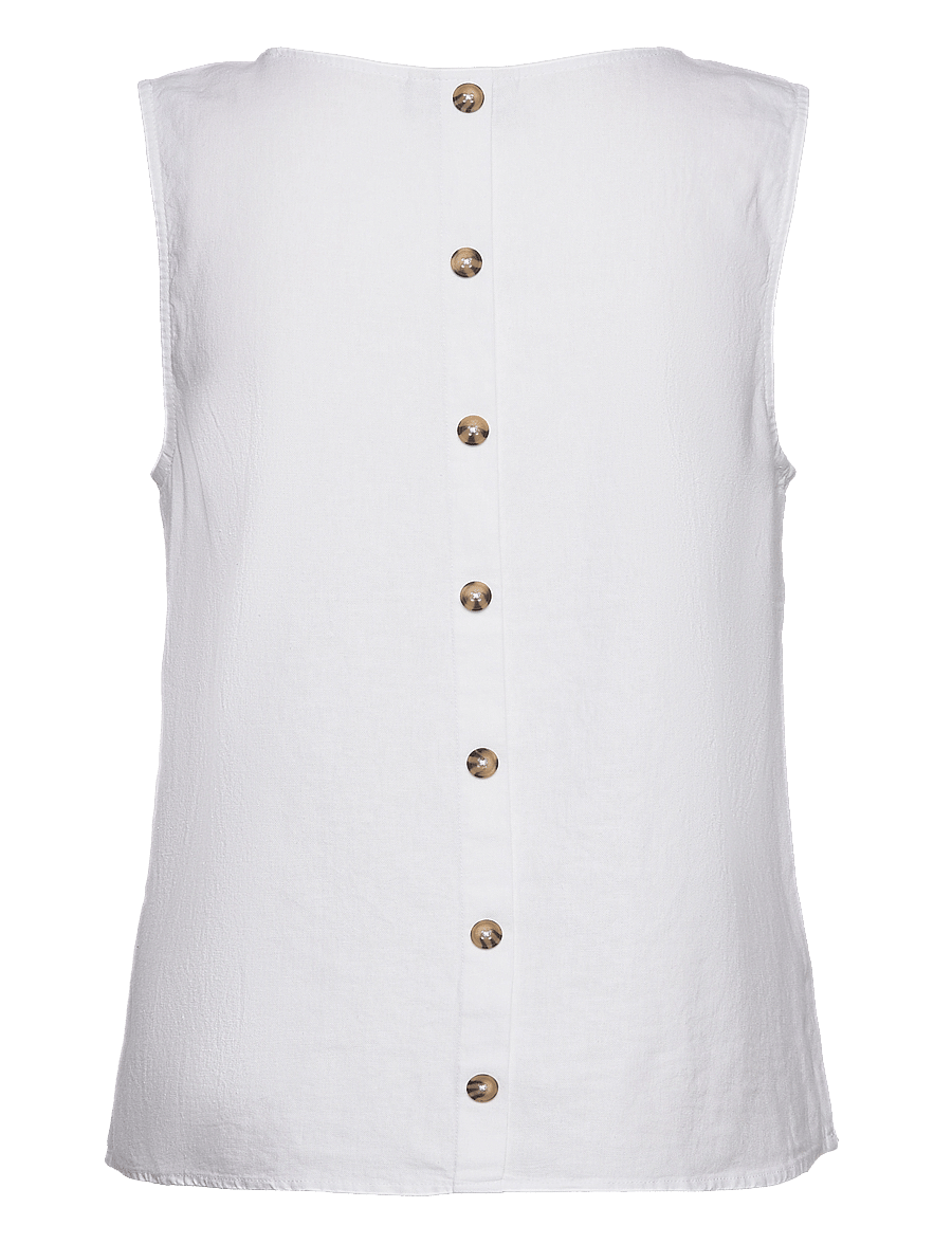 FREE/QUENT - FQLAVA-TO - varrukateta pluusid - brilliant white - 2