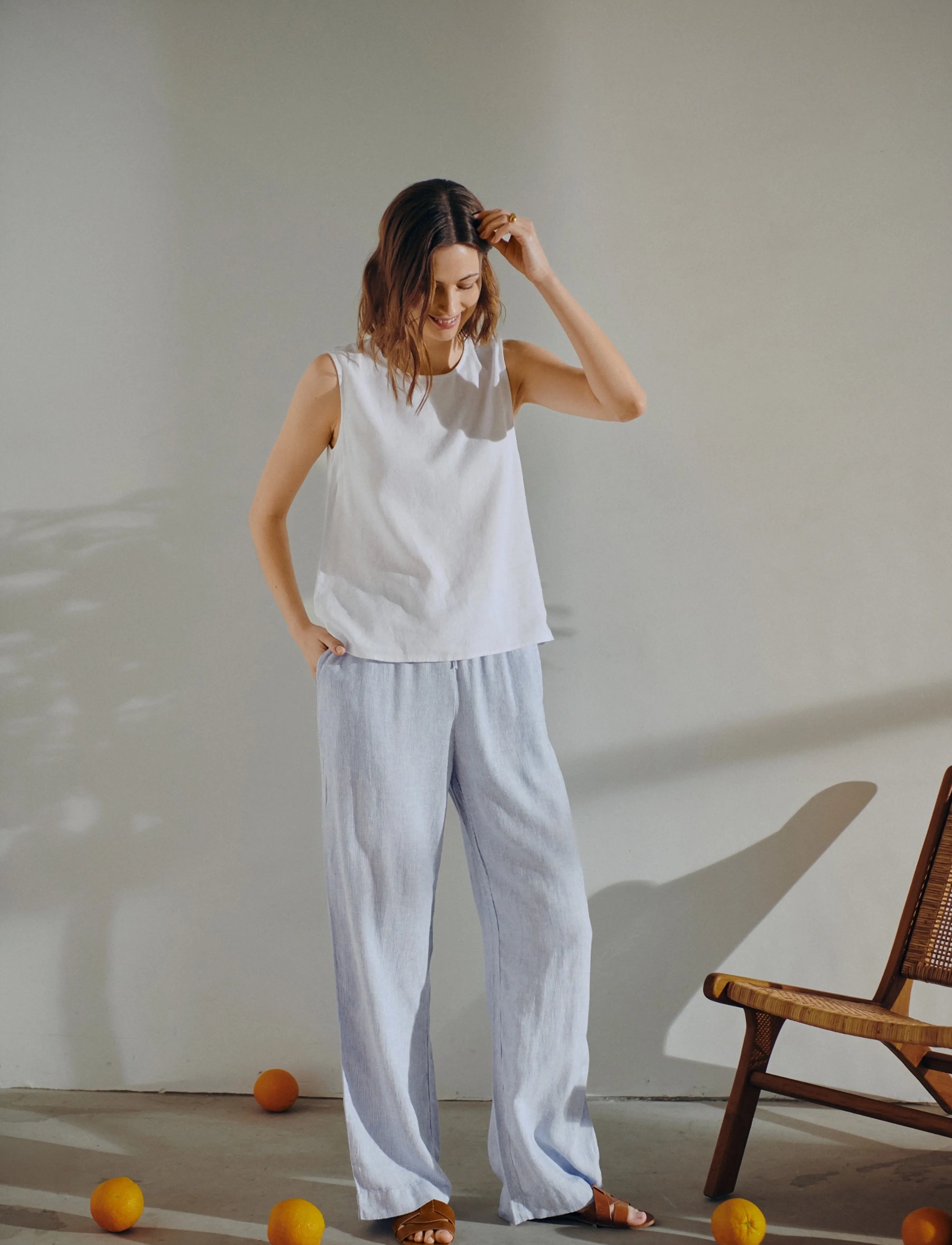 FREE/QUENT - FQLAVA-TO - sleeveless blouses - brilliant white - 3