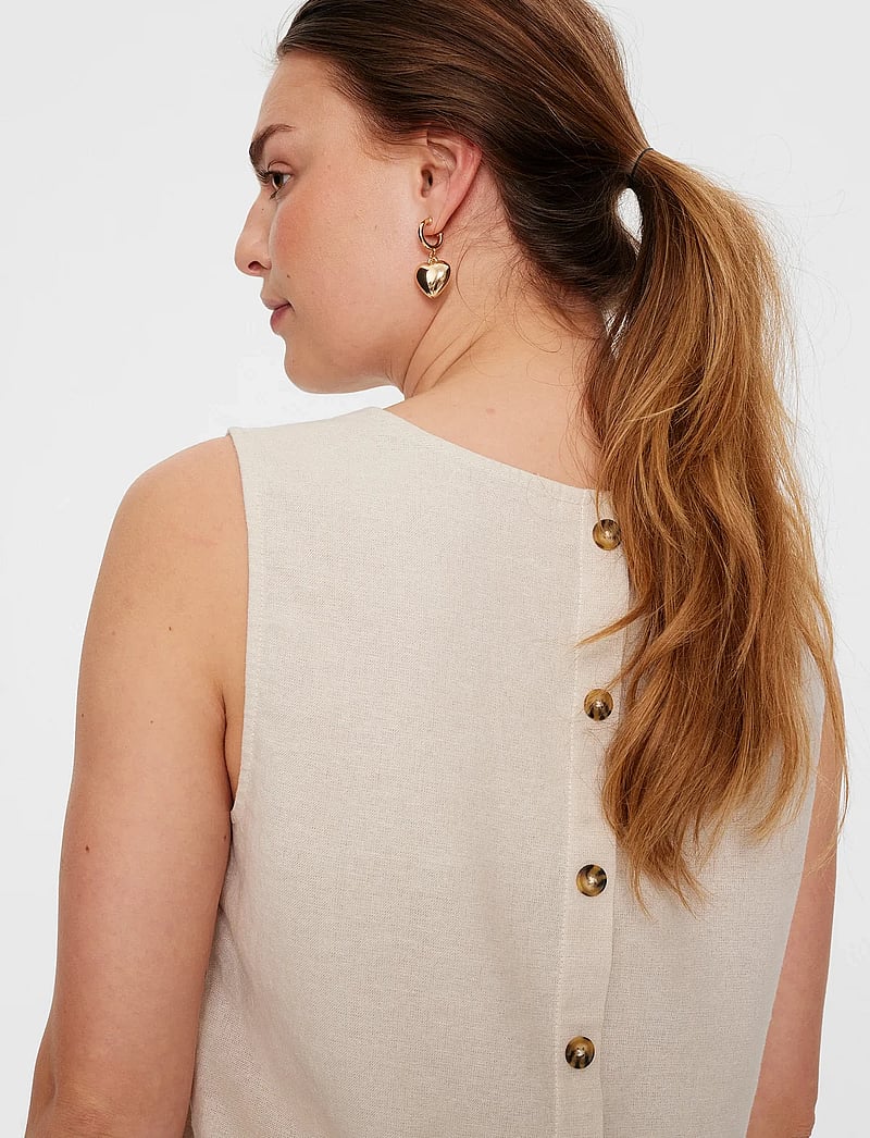 FREE/QUENT - FQLAVA-TO - Ärmellose blusen - sand melange - 3