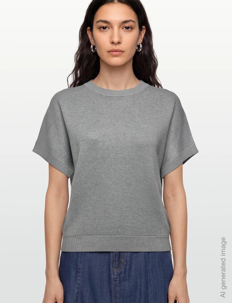 FREE/QUENT - FQANI-PU-BAT - striktrøjer - medium grey mlg. combi - 3