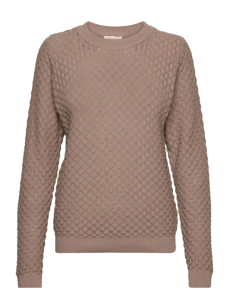 FREE/QUENT - FQDODO-PU-DIAMO - kampsunid - desert taupe - 0