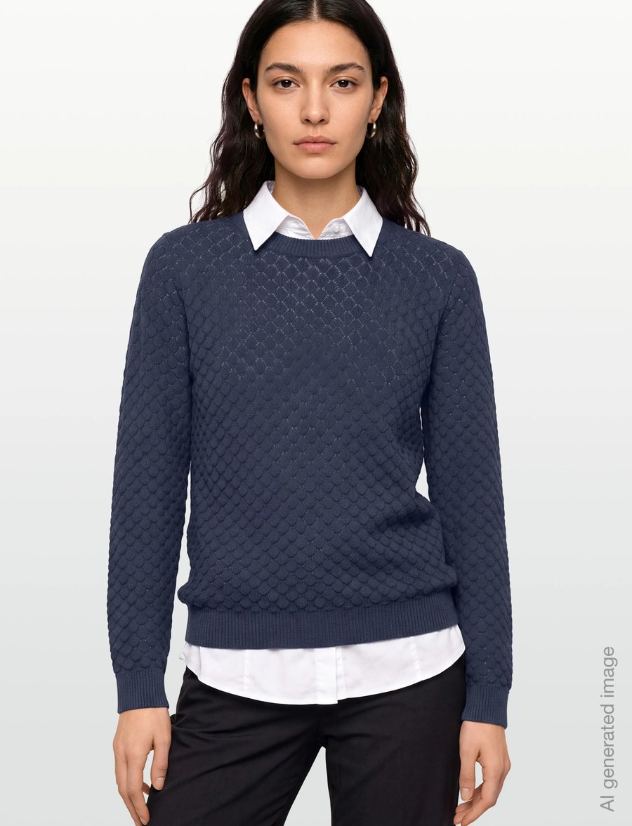 FREE/QUENT - FQDODO-PU-DIAMO - striktrøjer - vintage indigo - 3
