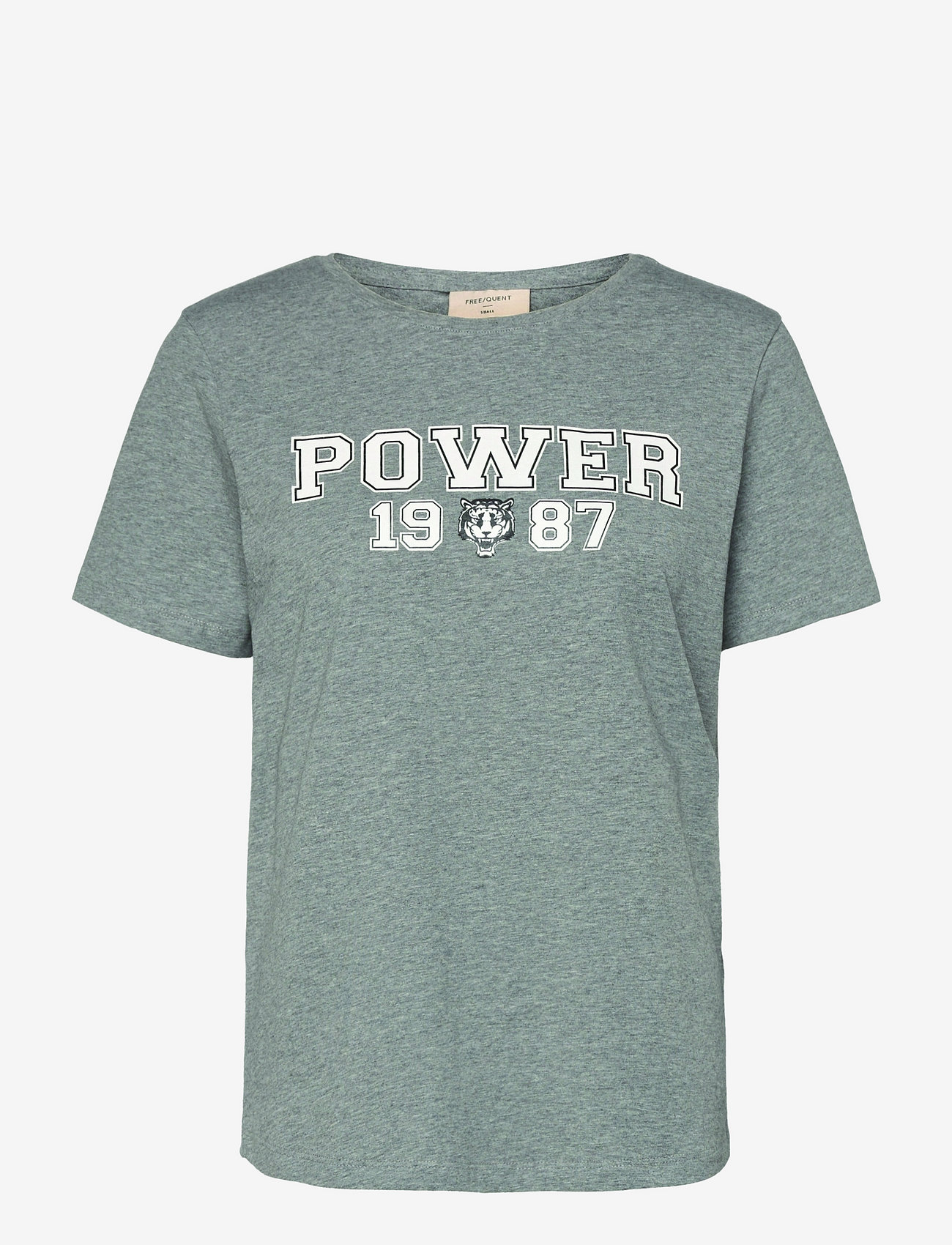 FREE/QUENT - FQFENJAL-TEE-FIVE - medium grey mlg. combi - 0