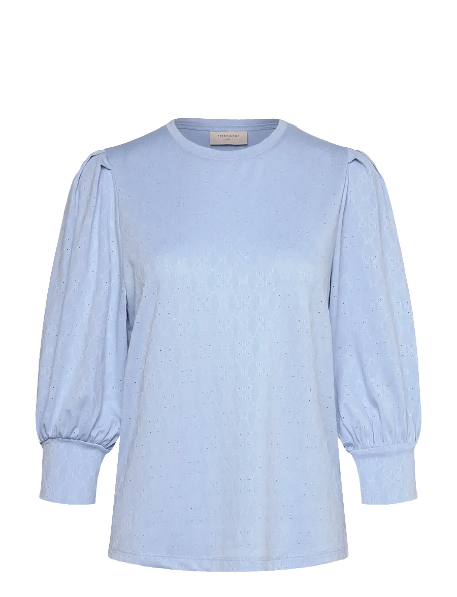 FREE/QUENT - FQBLOND-BL-BALLOON - pitkähihaiset puserot - chambray blue - 0