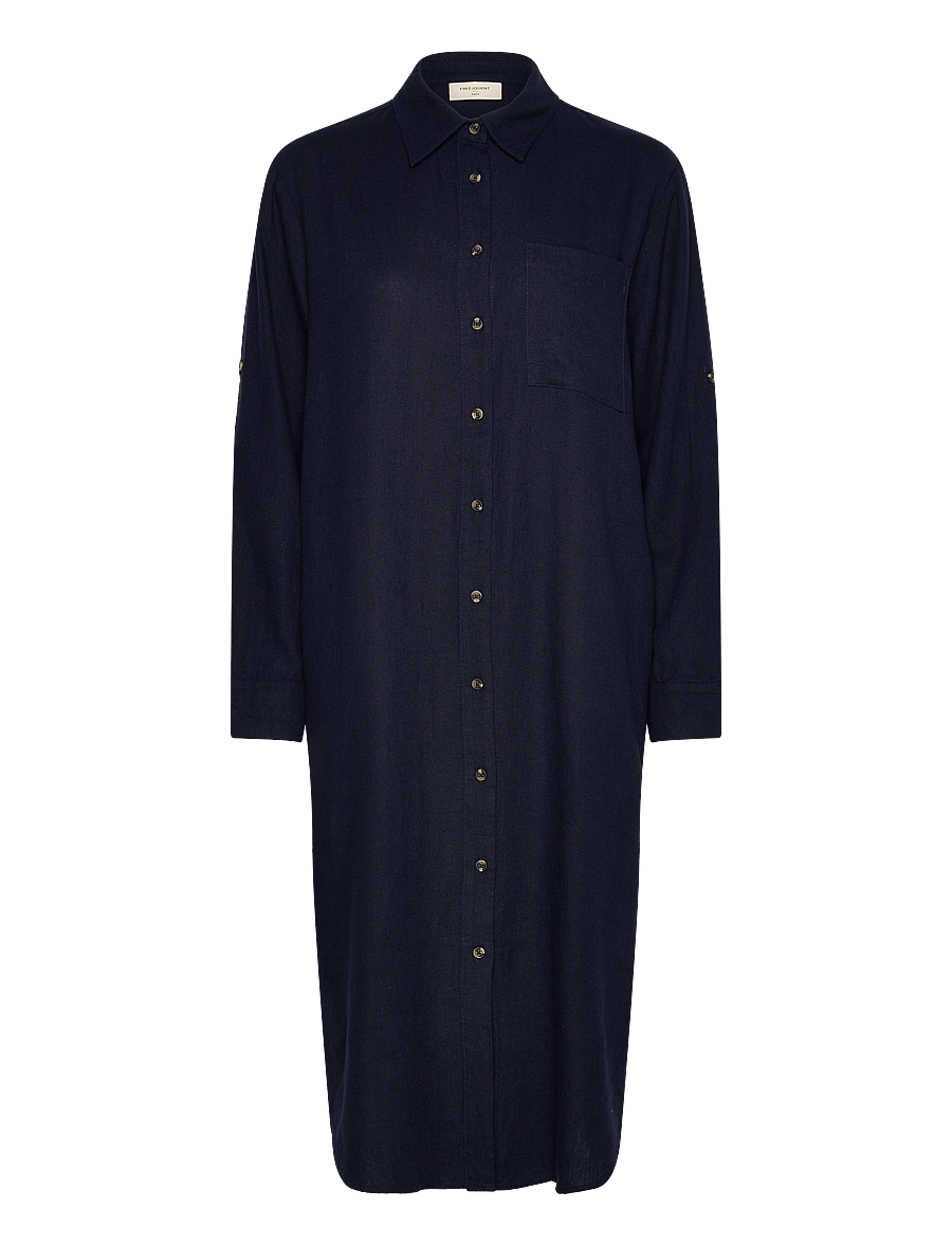 FREE/QUENT - FQLAVA-SH-DR - skjortklänningar - navy blazer - 1