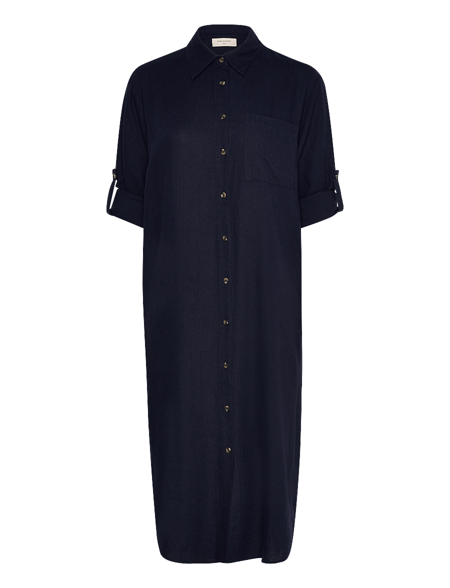FREE/QUENT - FQLAVA-SH-DR - skjortklänningar - navy blazer - 3