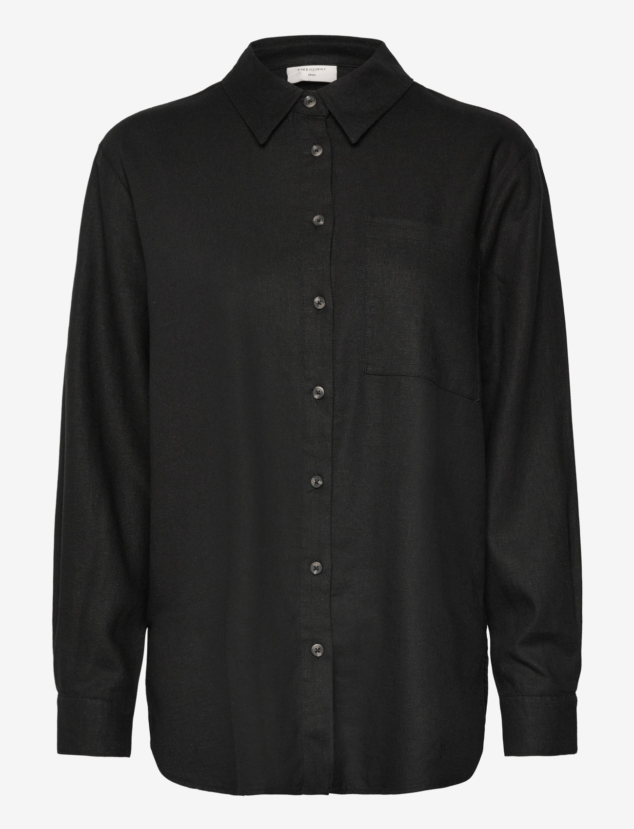 FREE/QUENT - FQLAVA-SH-SIMPLE - leinenhemden - black - 0