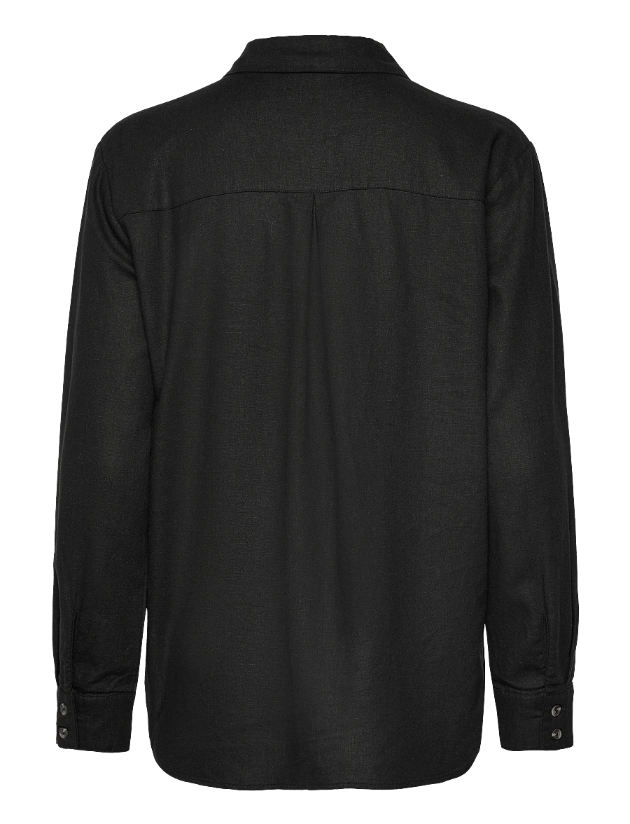 FREE/QUENT - FQLAVA-SH-SIMPLE - leinenhemden - black - 1