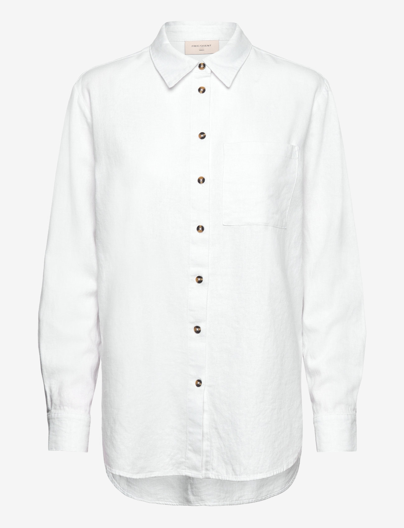 FREE/QUENT - FQLAVA-SH-SIMPLE - hørskjorter - brilliant white - 1