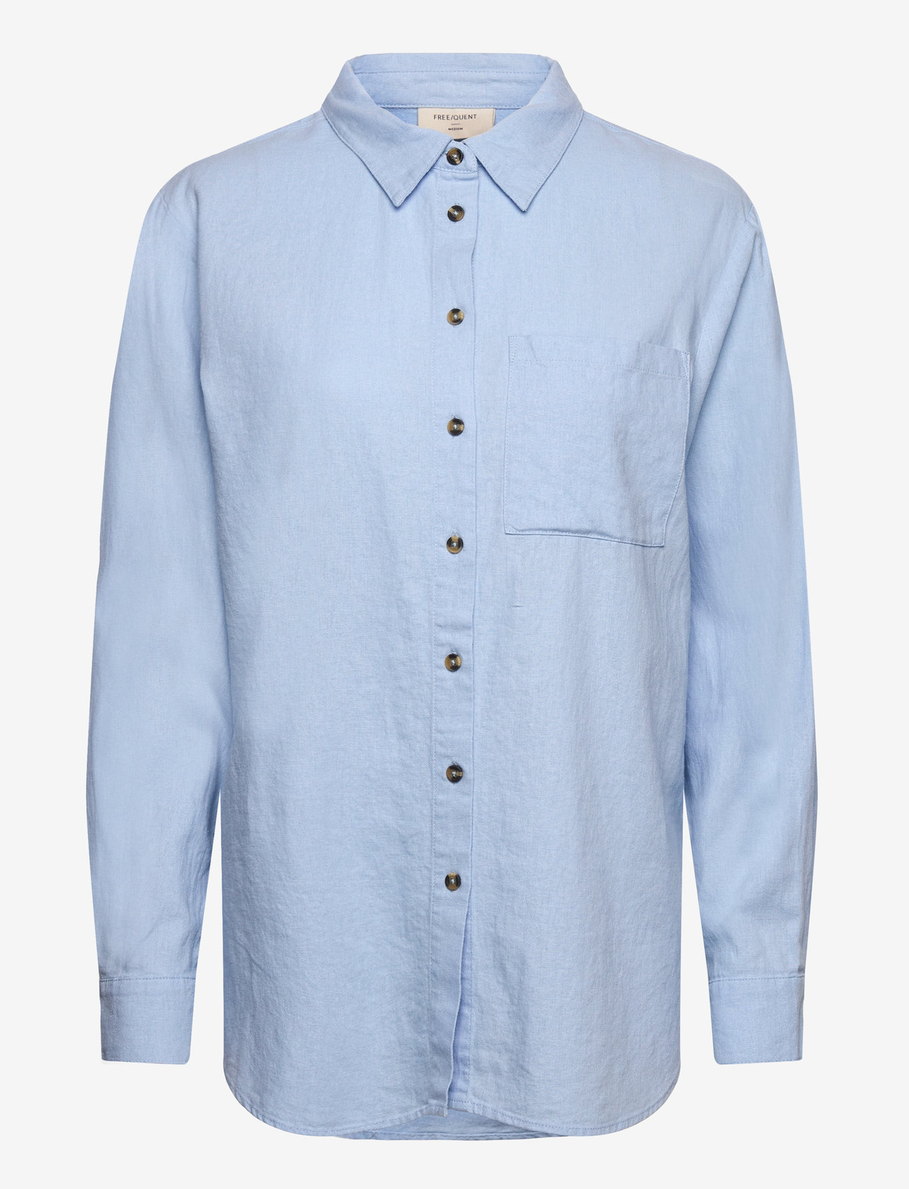 FREE/QUENT - FQLAVA-SH-SIMPLE - linneskjortor - chambray blue - 1