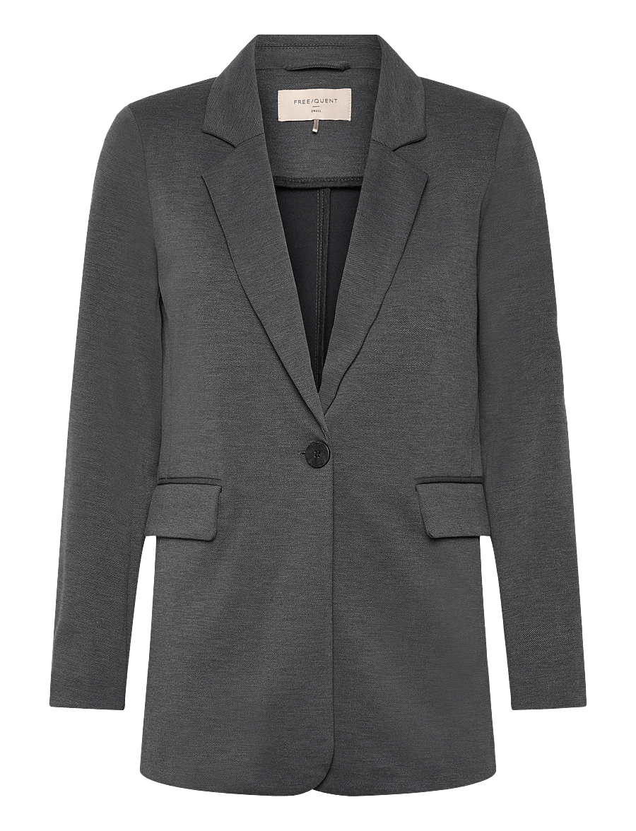 FREE/QUENT - FQNANNI-JA-FASHION-STRUC - einreihige blazer - dark grey melange - 0
