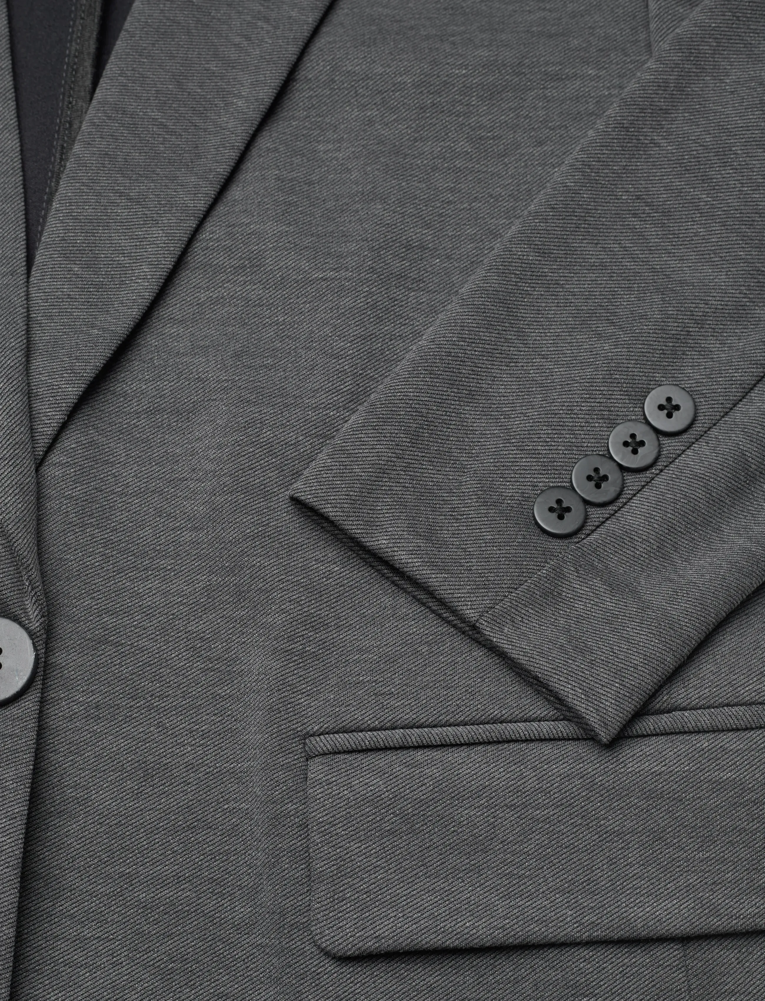 FREE/QUENT - FQNANNI-JA-FASHION-STRUC - einreihige blazer - dark grey melange - 3
