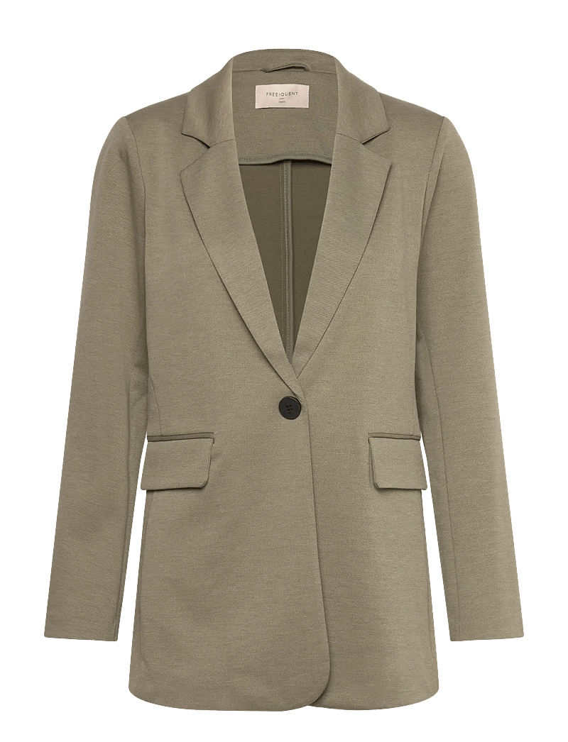 FREE/QUENT - FQNANNI-JA-FASHION-STRUC - einreihige blazer - deep lichen green mel. - 0