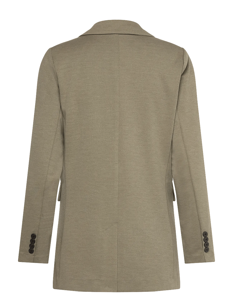 FREE/QUENT - FQNANNI-JA-FASHION-STRUC - blazers à fermeture droite - deep lichen green mel. - 1