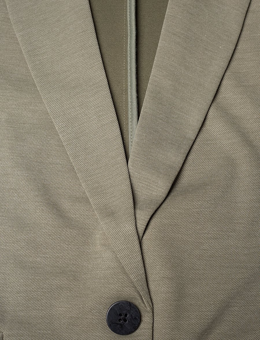 FREE/QUENT - FQNANNI-JA-FASHION-STRUC - blazers à fermeture droite - deep lichen green mel. - 2