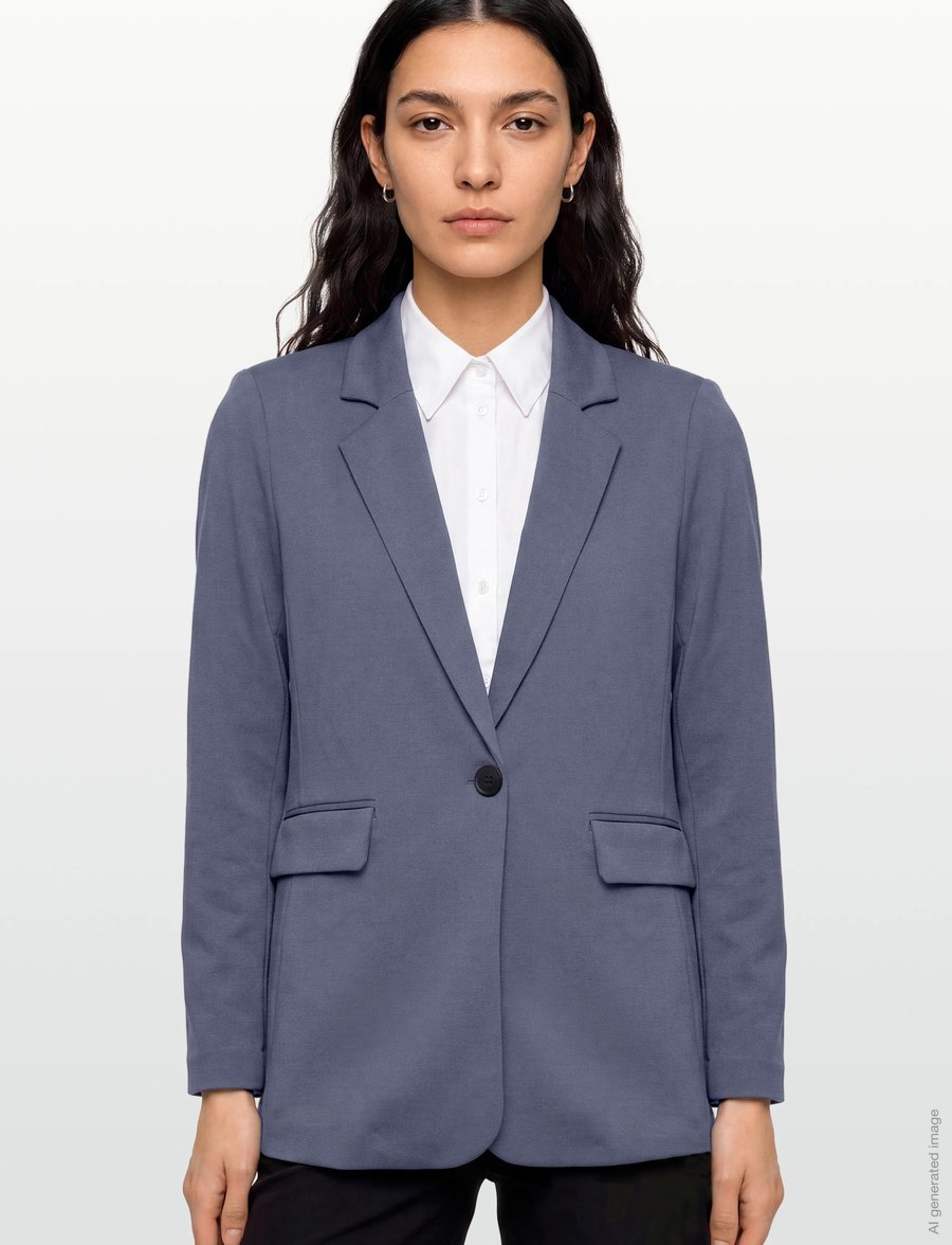 FREE/QUENT - FQNANNI-JA-FASHION-STRUC - einreihige blazer - vintage indigo - 3