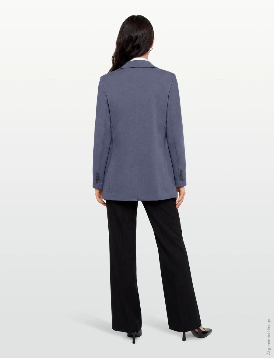 FREE/QUENT - FQNANNI-JA-FASHION-STRUC - einreihige blazer - vintage indigo - 4