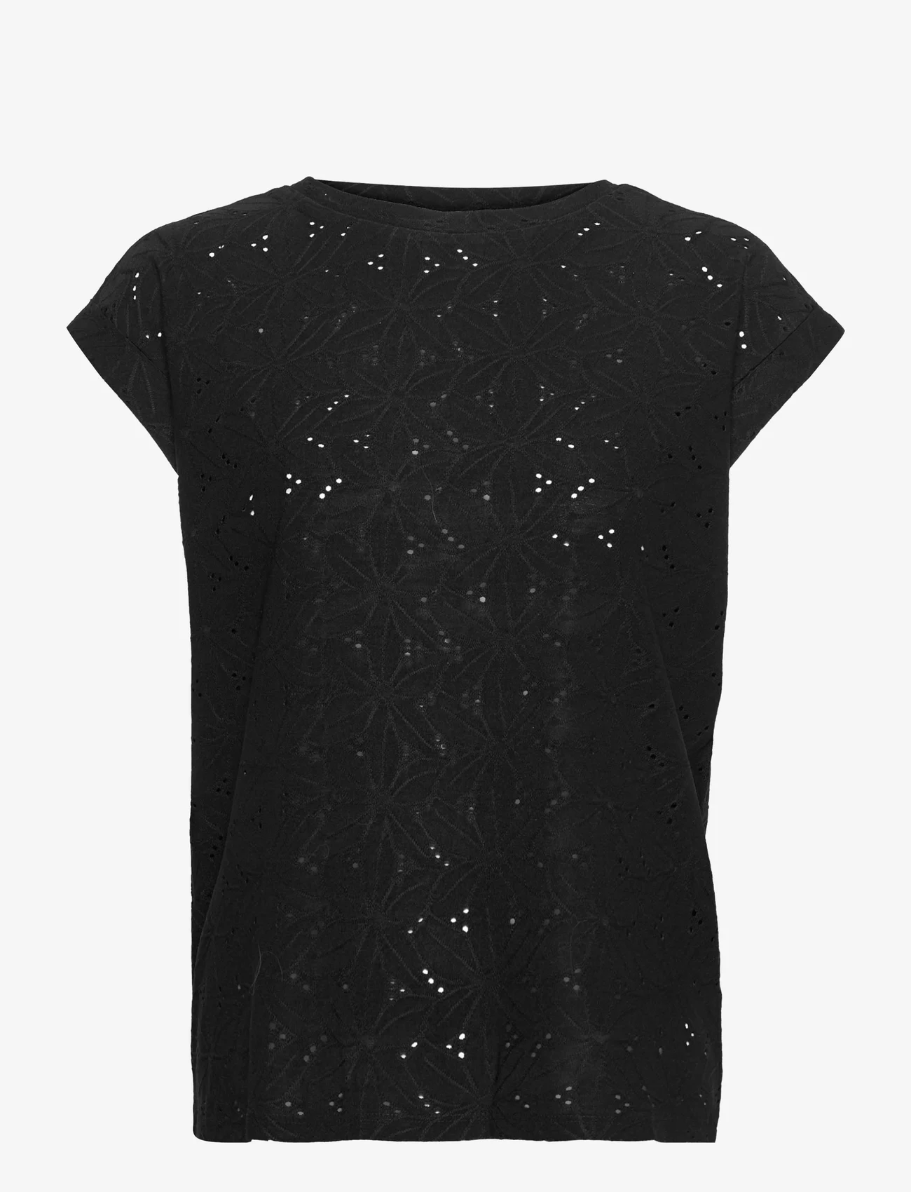 FREE/QUENT - FQBLOND-TEE-FLOWER - lowest prices - black - 0