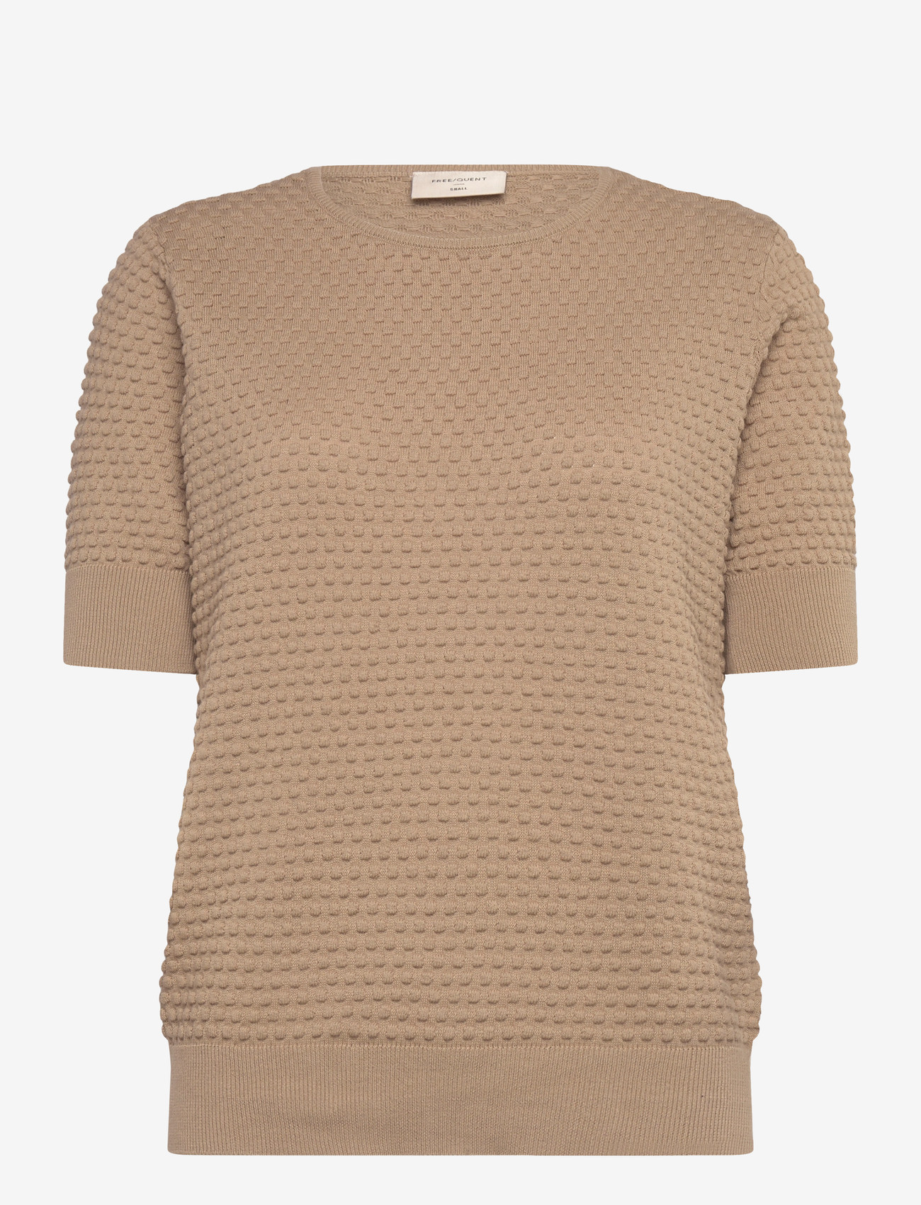 FREE/QUENT - FQDODO-PU-DOTTIE-SS - striktrøjer - silver mink - 0