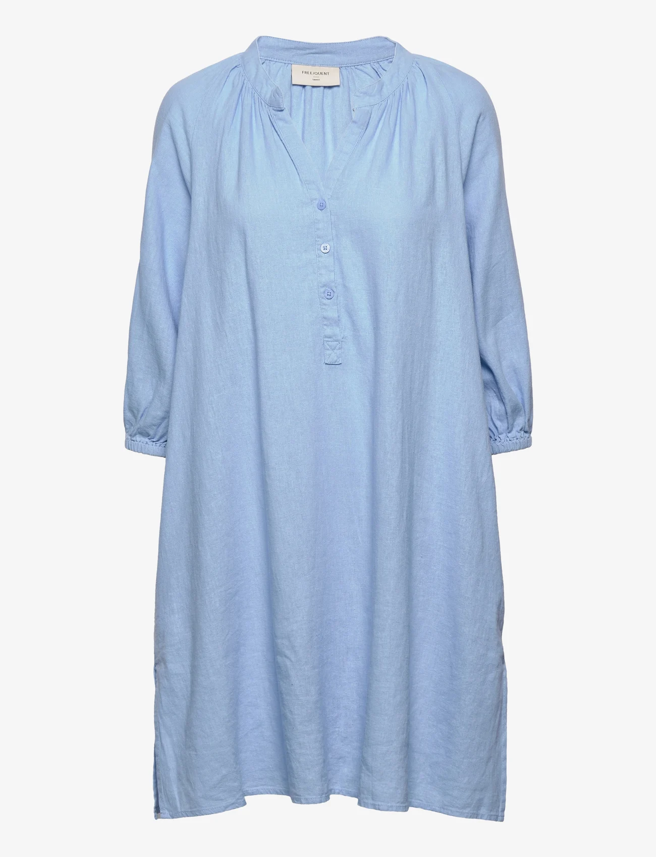 FREE/QUENT - FQLAVA-DR-KAFTAN-S - skjortklänningar - chambray blue 15-4030 tcx - 0