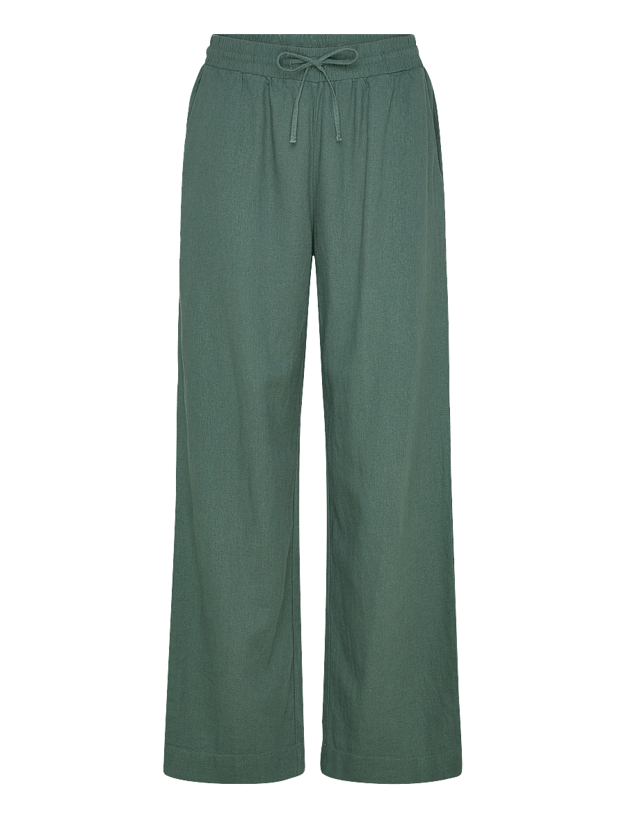 FREE/QUENT - FQLAVA-PANTS - linnebyxor - dark forest - 1