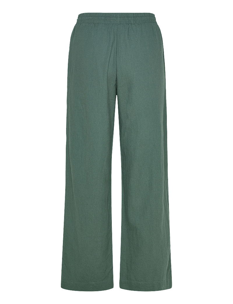 FREE/QUENT - FQLAVA-PANTS - hørbukser - dark forest - 2