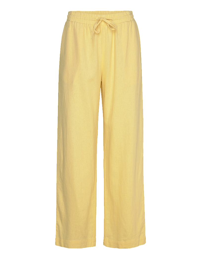 FREE/QUENT - FQLAVA-PANTS - hørbukser - golden haze - 1