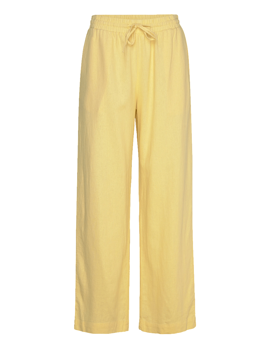 FREE/QUENT - FQLAVA-PANTS - hørbukser - golden haze - 1