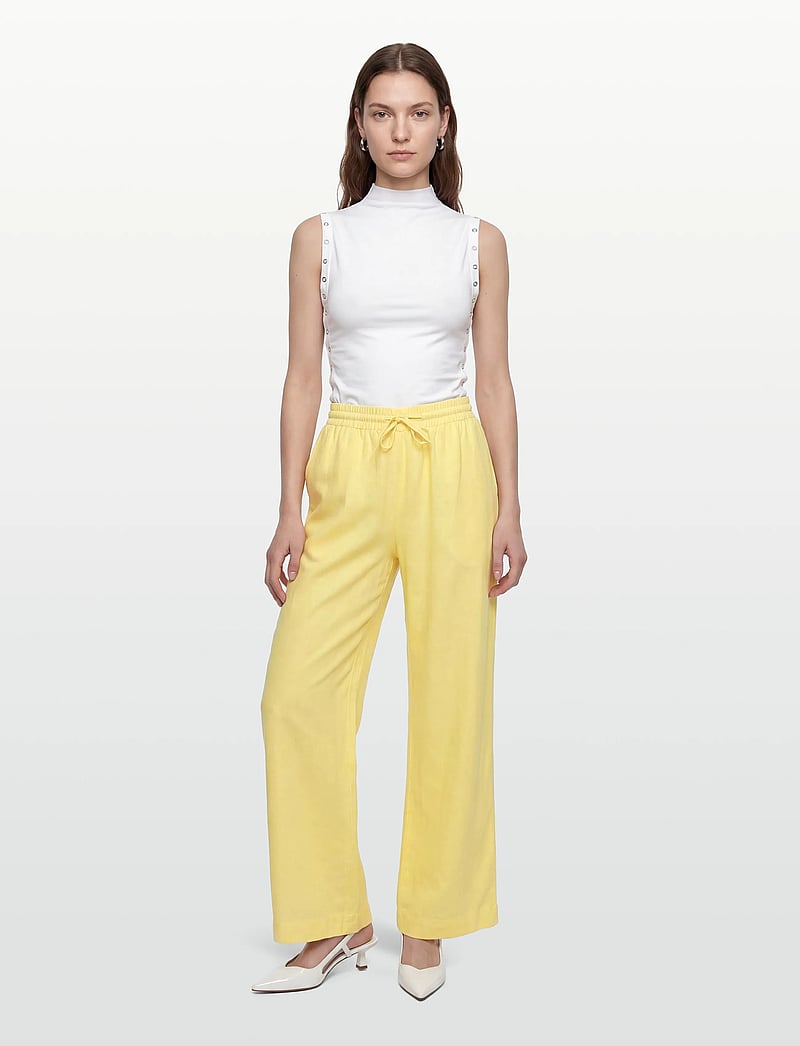FREE/QUENT - FQLAVA-PANTS - hørbukser - golden haze - 0